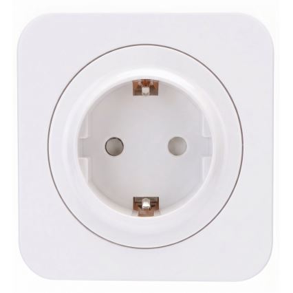 Aigostar - Vægstikkontakt med SCHUKO-ramme 250V/16A hvid