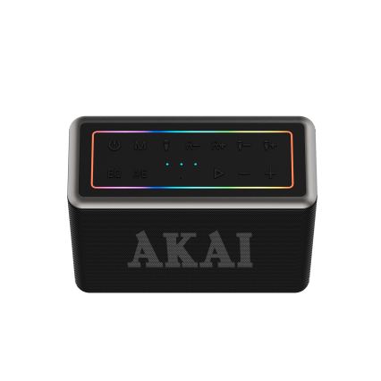 AKAI ABTSW-120 - Trådløs højttaler med to mikrofoner 80W/4000 mAh IPX6
