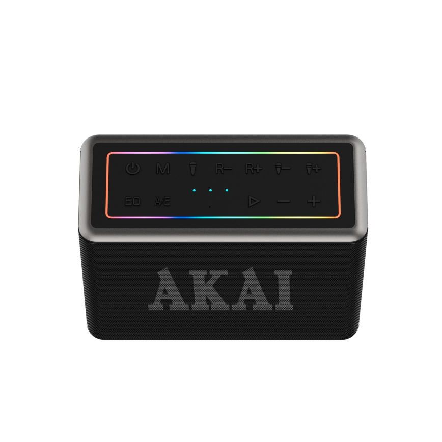 AKAI ABTSW-120 - Trådløs højttaler med to mikrofoner 80W/4000 mAh IPX6