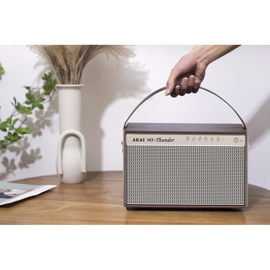 AKAI M5 THUNDER COFFEE - Trådløs højttaler 70W/8000 mAh