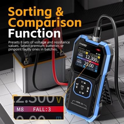Akkumulatortester 100 V, 1000 mAh