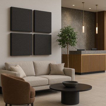 Akustikpanel SILENCE 58x58 cm antracit