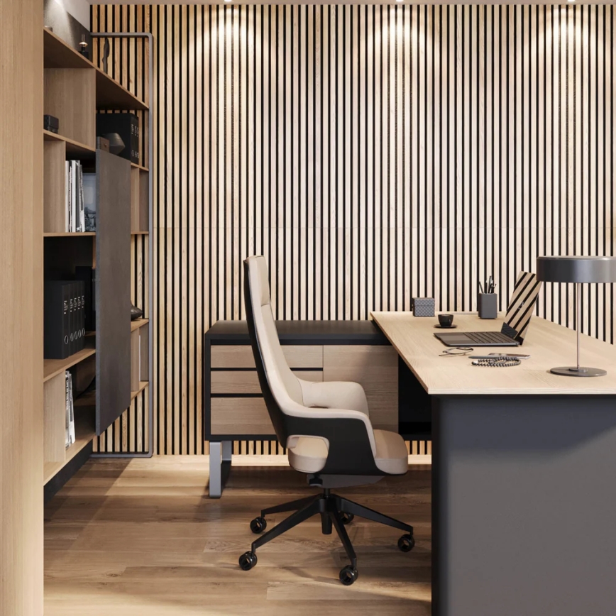 Akustisk beklædningspanel VASALUND 240x52 cm eg