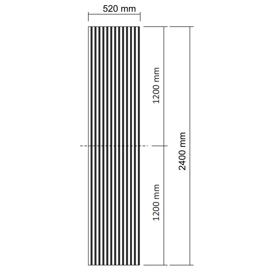 Akustisk beklædningspanel VASALUND 240x52 cm eg