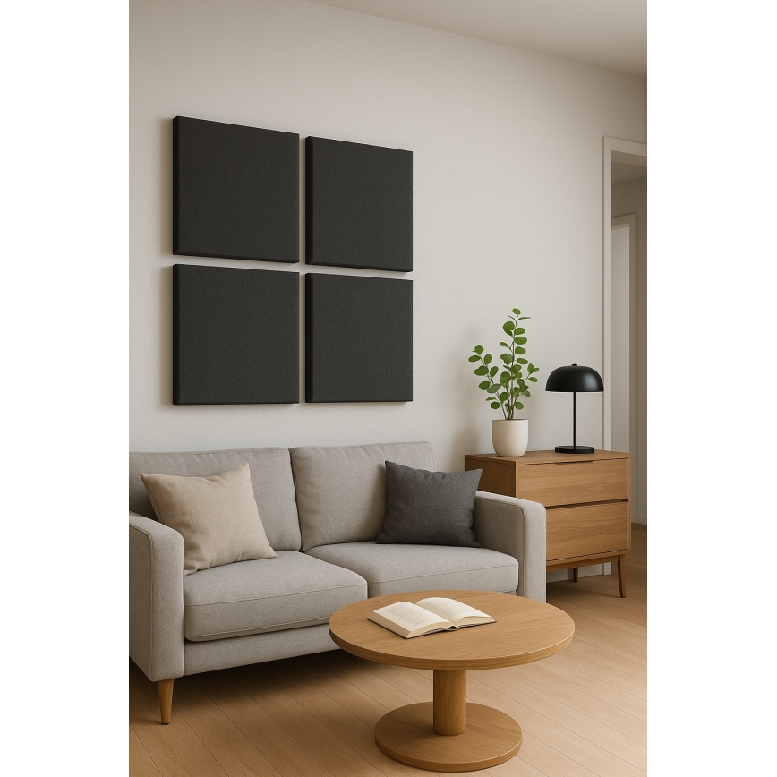 Akustisk panel SILENCE 58x58 cm antracit