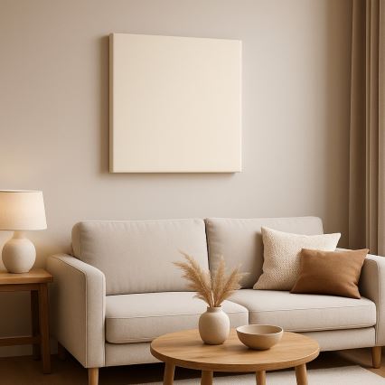 Akustisk panel SILENCE 58x58 cm cremefarvet
