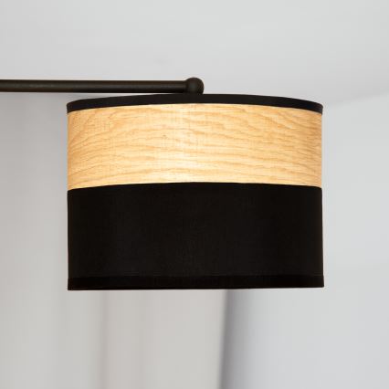 ALBA påbygget lysekrone, 3xE27/15W/230V, Ø 66 cm, sort/brun