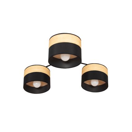 ALBA påbygget lysekrone, 3xE27/15W/230V, Ø 66 cm, sort/brun