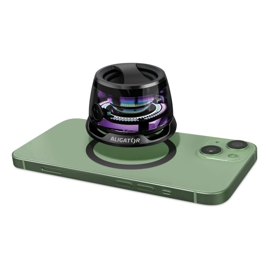 Aligator ABSMB01 - Magnetisk højttaler til MagSafe Mini Beat, 400 mAh, sort