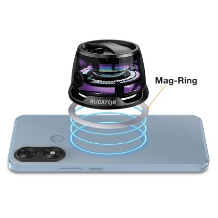 Aligator ABSMB01 - Magnetisk højttaler til MagSafe Mini Beat, 400 mAh, sort