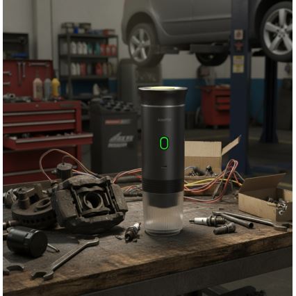 Aligator ACM002 - PortaCaffé 3-i-1 genopladelig rejsekaffemaskine 72 W/7500 mAh grå