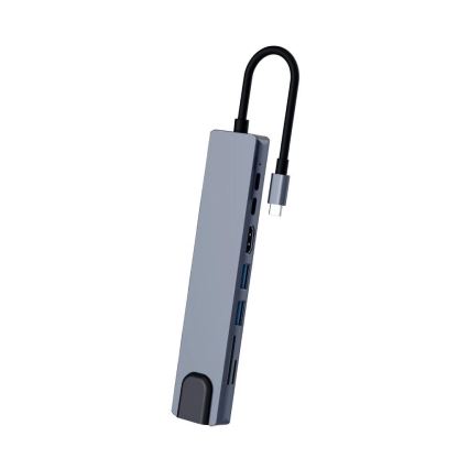 Aligator AHUB001 - USB-C-hub 8 i 1