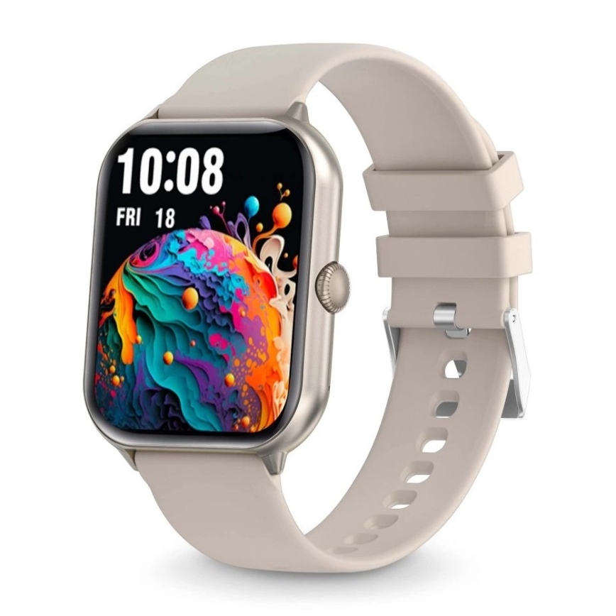 Aligator AW10SR - Smartwatch Watch GO 220 mAh IP67 cremefarvet