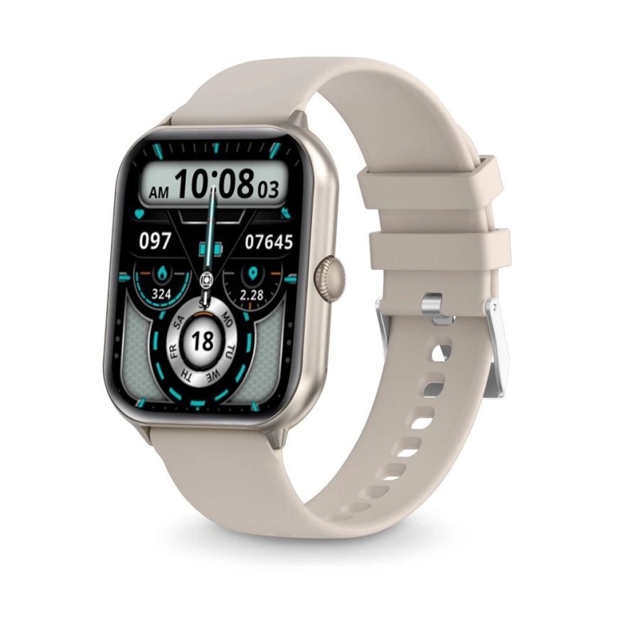 Aligator AW10SR - Smartwatch Watch GO 220 mAh IP67 cremefarvet