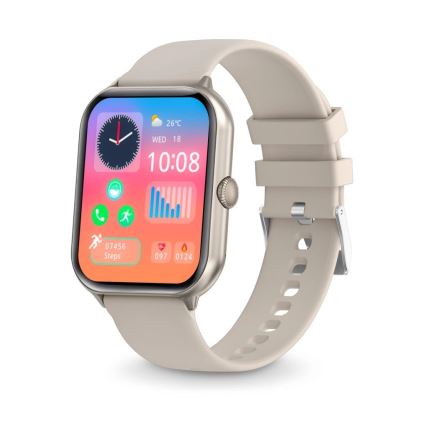 Aligator AW10SR - Smartwatch Watch GO 220 mAh IP67 cremefarvet