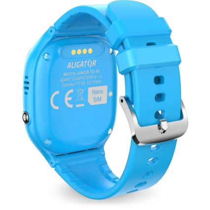 Aligator AW11BE - Smartwatch Watch Junior 2 450 mAh IP67 Wi-Fi blå
