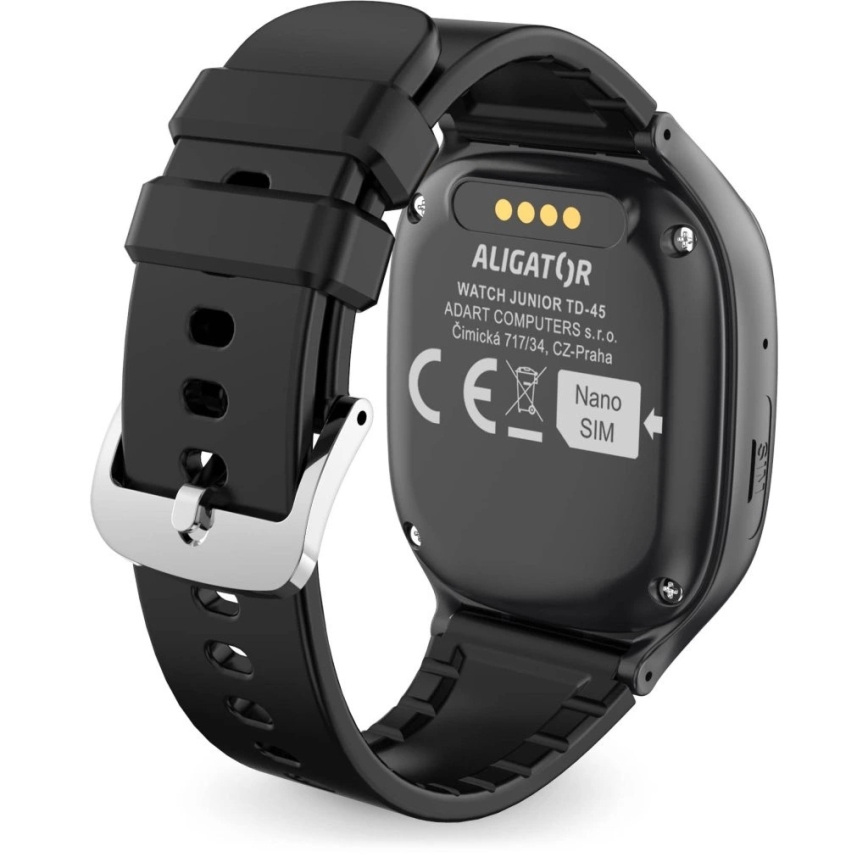 Aligator AW11BK - Smartwatch Watch Junior 2 450 mAh IP67 Wi-Fi sort