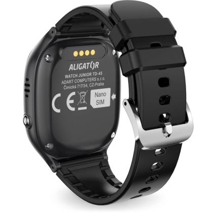 Aligator AW11BK - Smartwatch Watch Junior 2 450 mAh IP67 Wi-Fi sort