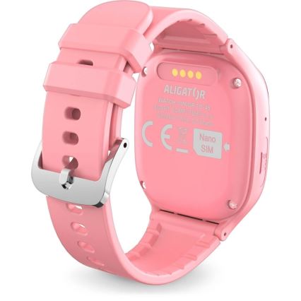 Aligator AW11PK - Smartwatch Watch Junior 2, 450 mAh, IP67, Wi‑Fi, pink