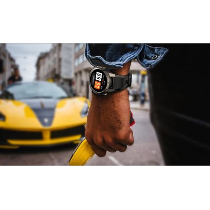Aligator AW12BK - Smartwatch Watch GPS 500 mAh IP69K sort