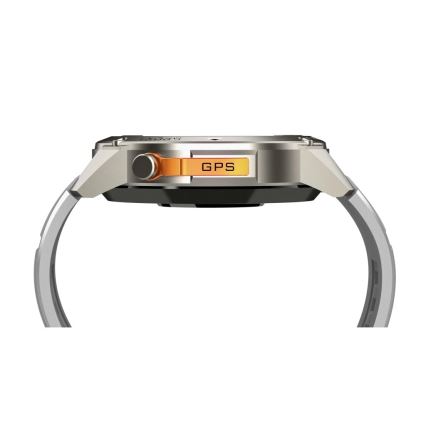 Aligator AW12SR - Smartwatch med GPS, 500 mAh, IP69K, sølv