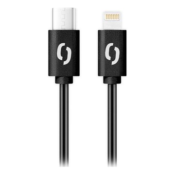 Aligator DATKP60 – USB-kabel USB-C/Lightning, 30 W Power Delivery, 2,5 m, sort