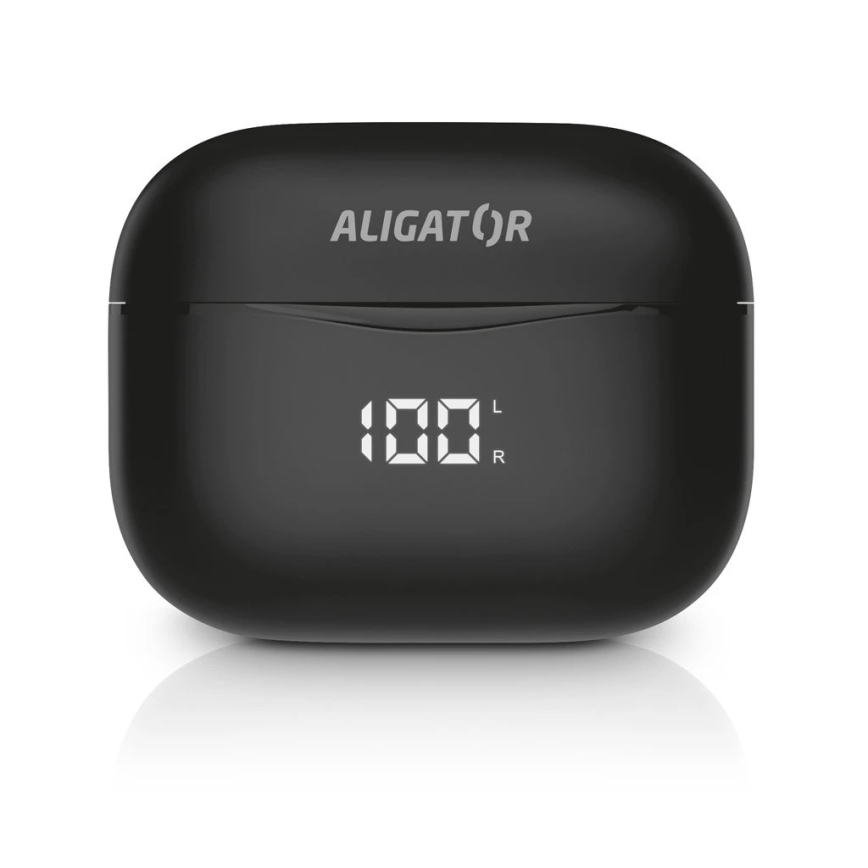 Aligator TWS06 - Trådløse ørepropper Pods PRO 3 200 mAh + 2x 30 mAh IP30 sort