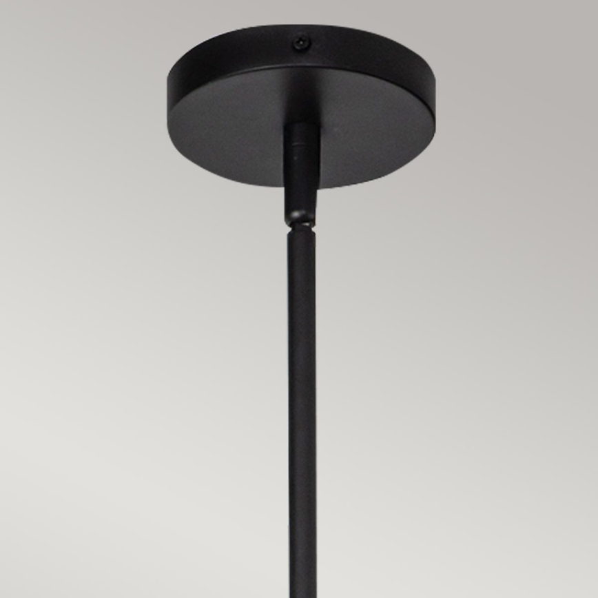 Alora Mood - Loftpendel på stang DAPHNE 1xE27/60W/230V Ø 18,1 cm sort/brun
