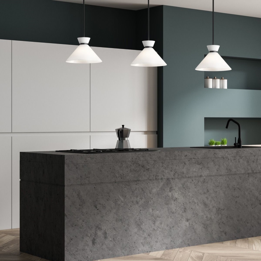 Alora Mood - Pendel på stang HALSTON 1xE27/60W/230V sort