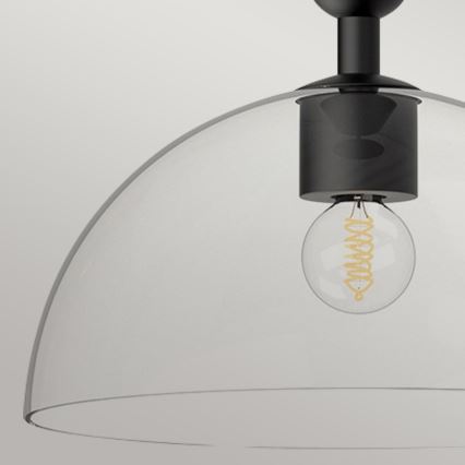 Alora Mood - Loftlampe på stang JUDE 1xE27/60W/230V sort