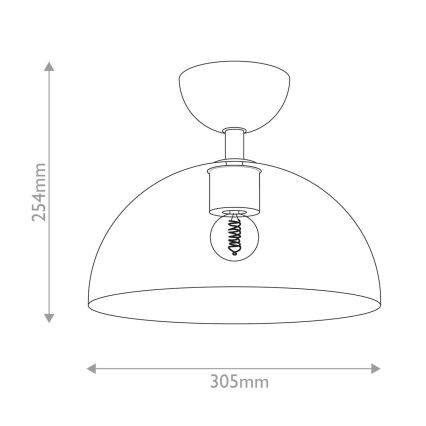Alora Mood - Loftlampe JUDE 1xE27/60W/230V Ø 30,5 cm sort
