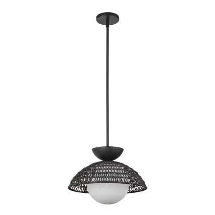 Alora Mood - Pendellampe med stang PERTH 1xE27/60W/230V Ø 37,5 cm sort