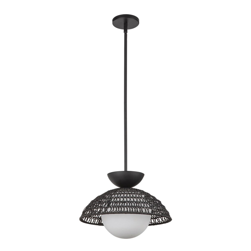 Alora Mood - Pendellampe med stang PERTH 1xE27/60W/230V Ø 37,5 cm sort