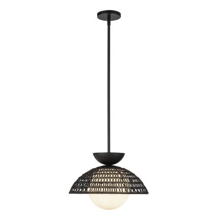Alora Mood - Pendellampe med stang PERTH 1xE27/60W/230V Ø 37,5 cm sort