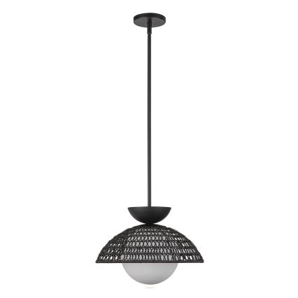Alora Mood - Pendellampe med stang PERTH 1xE27/60W/230V Ø 37,5 cm sort