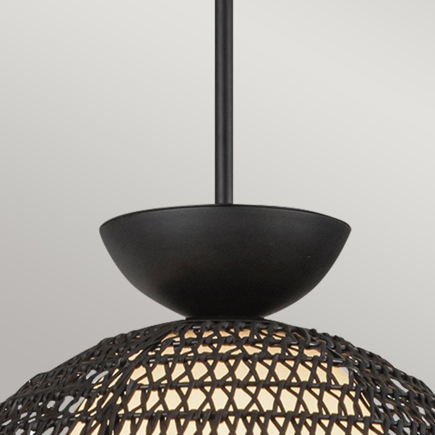 Alora Mood - Pendellampe med stang PERTH 1xE27/60W/230V Ø 37,5 cm sort