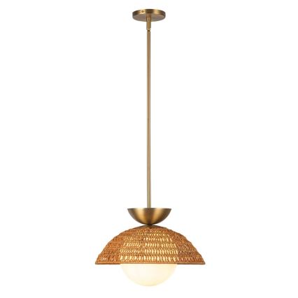 Alora Mood - Pendel på stang PERTH 1xE27/60W/230V Ø 37,5 cm guld