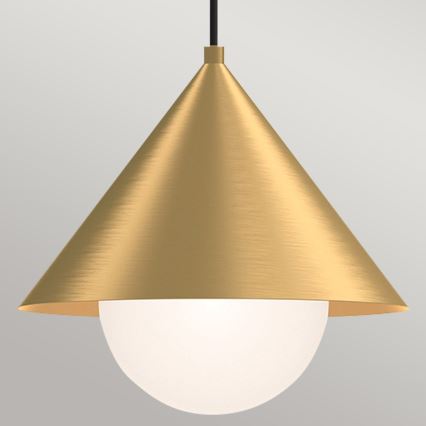Alora Mood - Pendel på kabel REMYCK 1xE27/60W/230V Ø 34,3 cm guld