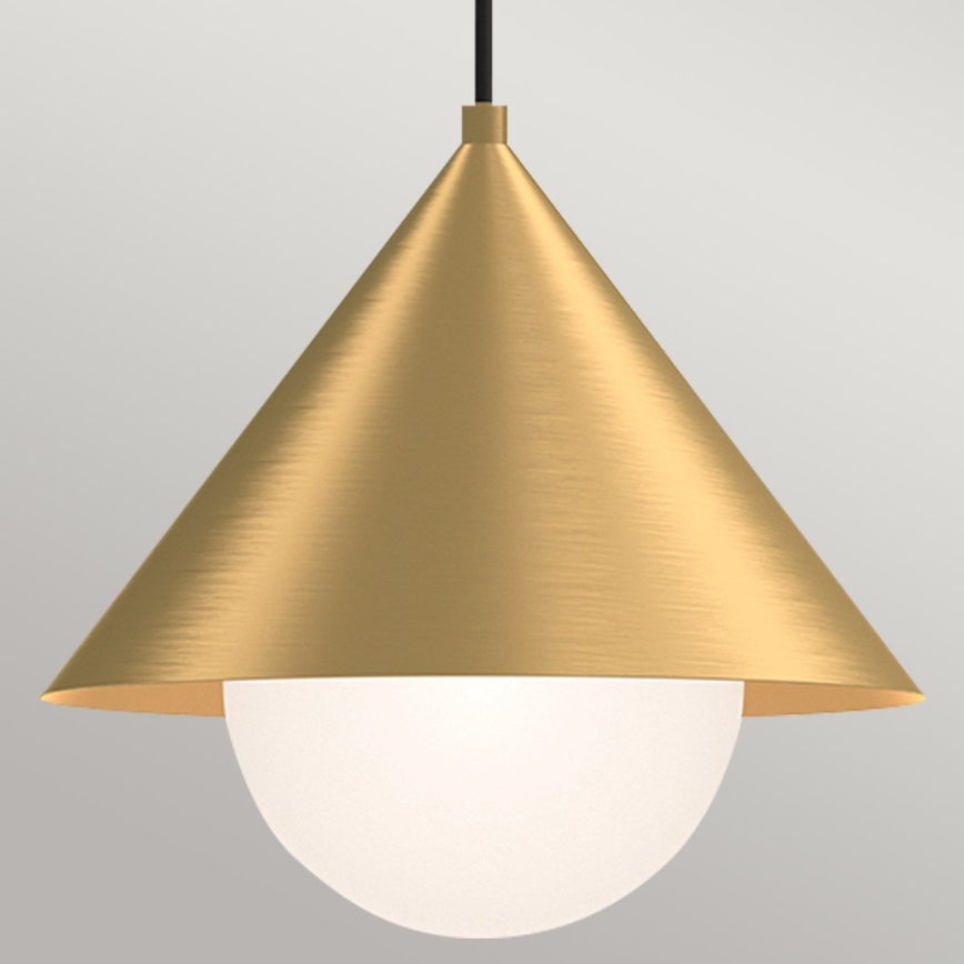 Alora Mood - Pendel på kabel REMYCK 1xE27/60W/230V Ø 34,3 cm guld