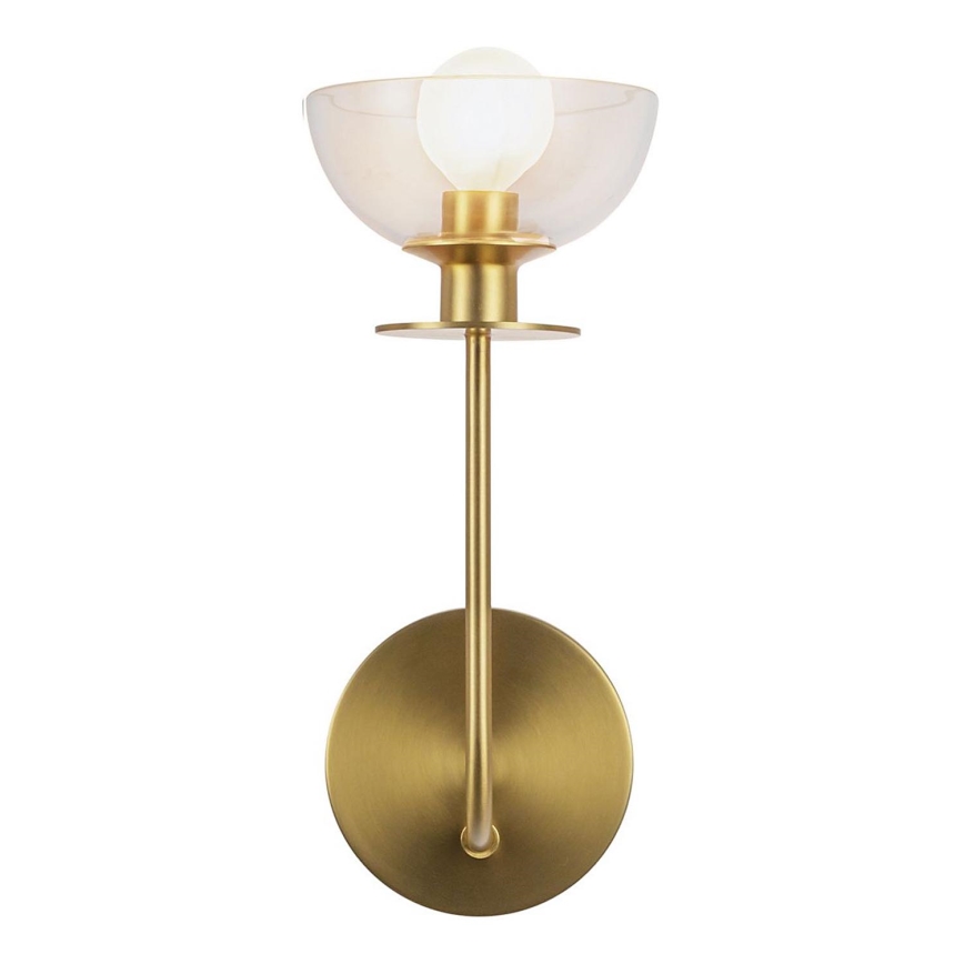 Alora Mood ALM-SYLVIA-1WB-BG-CL - Væglampe SYLVIA 1xE14/40W/230V guld