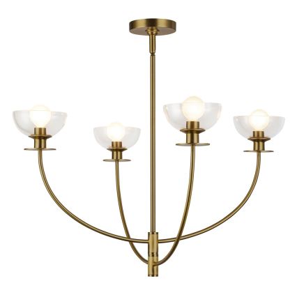 Alora Mood - Lysekrone på stang SYLVIA 4xE14/40W/230V guld