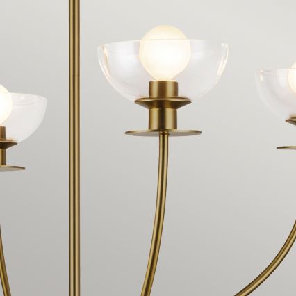 Alora Mood - Lysekrone på stang SYLVIA 4xE14/40W/230V guld