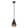 Alora Mood - Loftpendel på stang DAPHNE 1xE27/60W/230V Ø 18,1 cm sort/brun