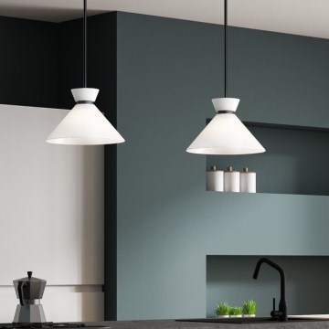 Alora Mood - Pendel på stang HALSTON 1xE27/60W/230V sort