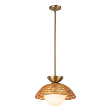 Alora Mood - Pendel på stang PERTH 1xE27/60W/230V Ø 37,5 cm guld