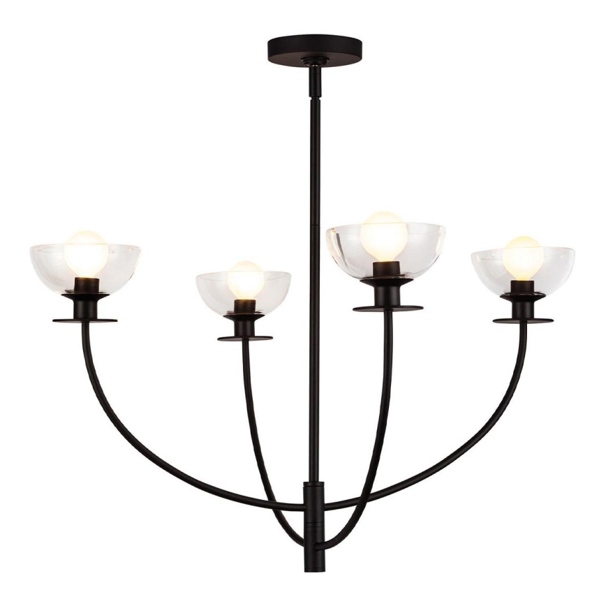 Alora Mood - SYLVIA pendellampe med stang 4xE14/40W/230V sort