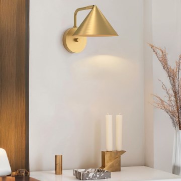 Alora Mood - Væglampe REMYCK 1xE27/60W/230V guld