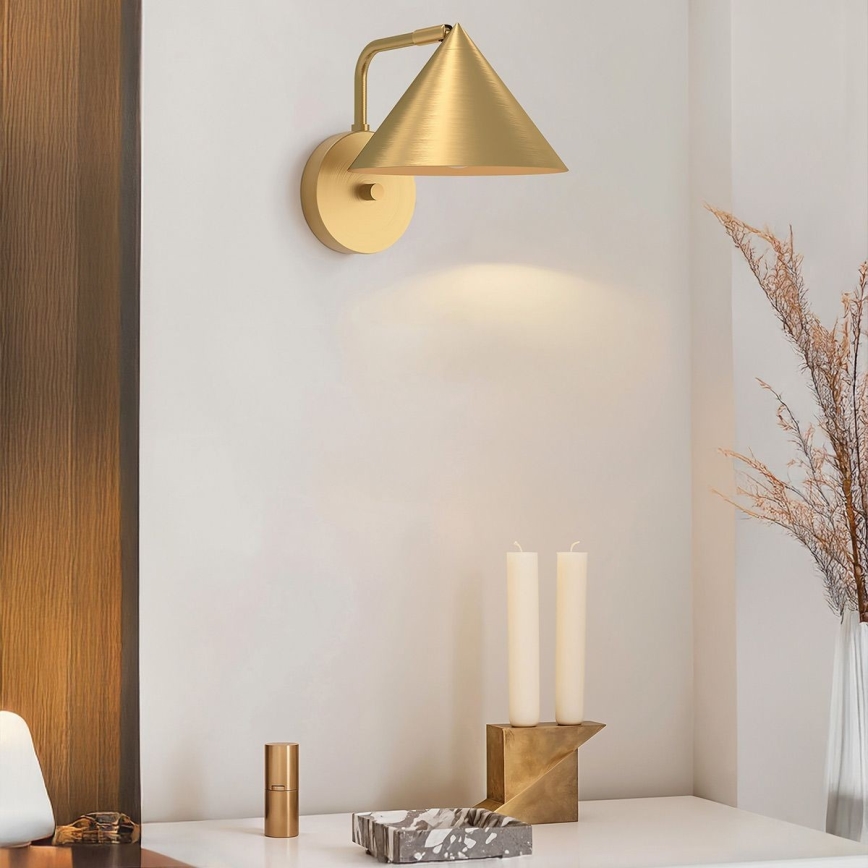 Alora Mood - Væglampe REMYCK 1xE27/60W/230V guld