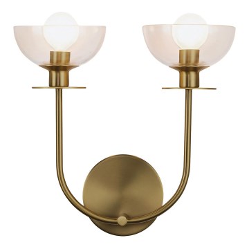 Alora Mood - Væglampe SYLVIA 2xE14/40W/230V guld