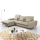 ALTA L-formet polstret sovesofa med opbevaringsrum, venstrevendt, beige